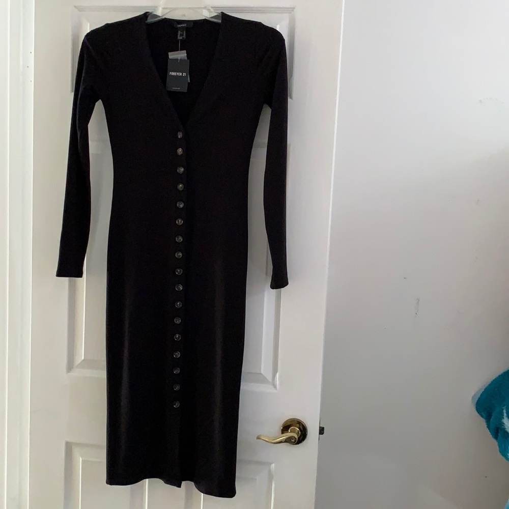 Black long sleeve dress